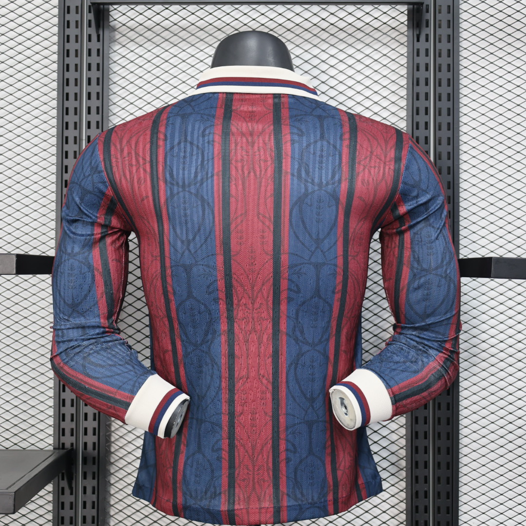2025/2026 Barcelona Special Edition Long Sleeve Football Jersey（Player Edition）