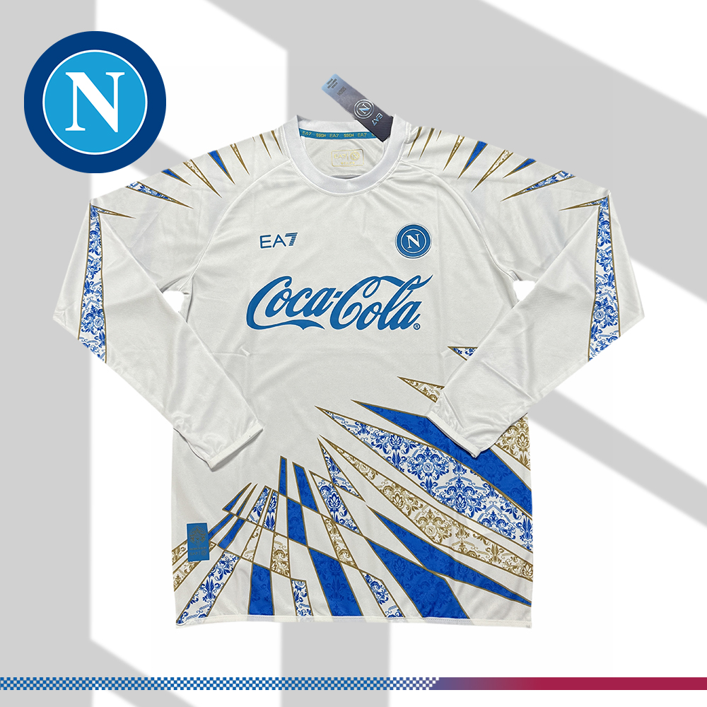 2026/2027 Napoli Pre-match Training Long-sleeved Football Shirt (Fan)