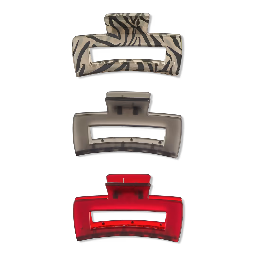 Conair Accessories  Open-Rectangle Claw Clips