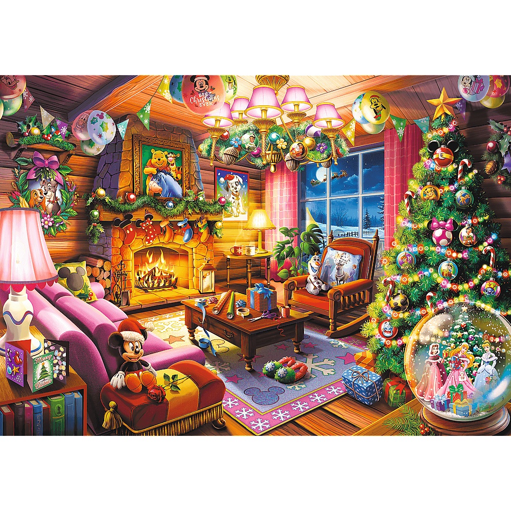 Puzzle Premium Plus Quality Disney 1000 El. Świąteczna Chatka Disney