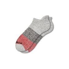 BOMBAS Ankle Socks-Grey&Red
