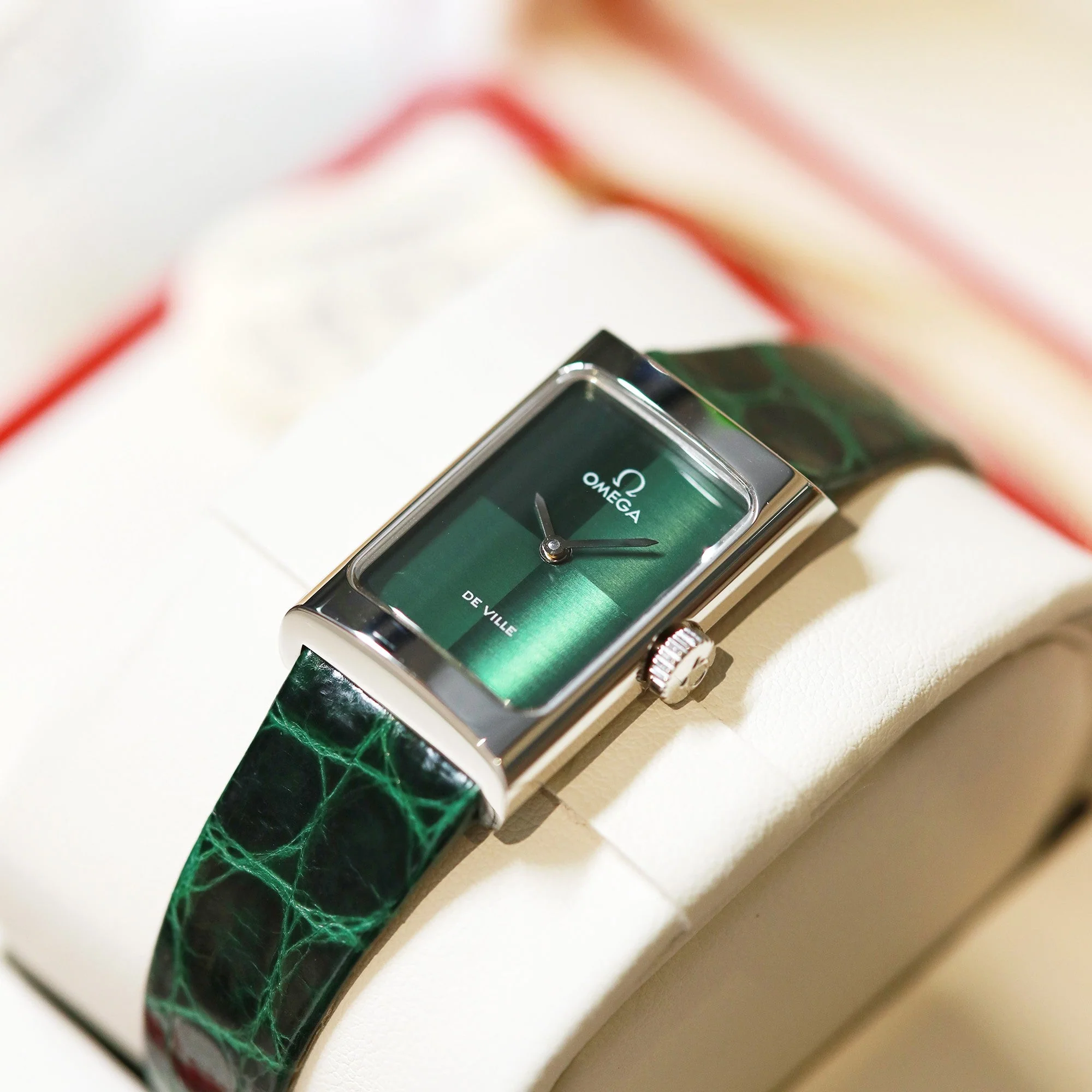 Omega Watch De Ville 26.12mm Silver Green Dial