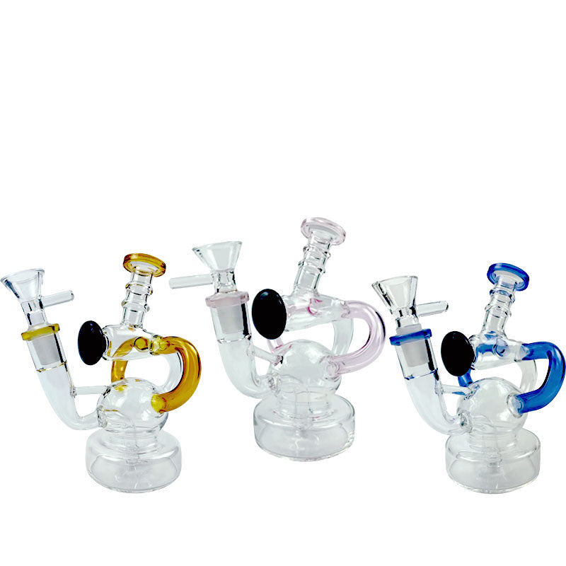 6 Mini Recycler Glass Dab Rig