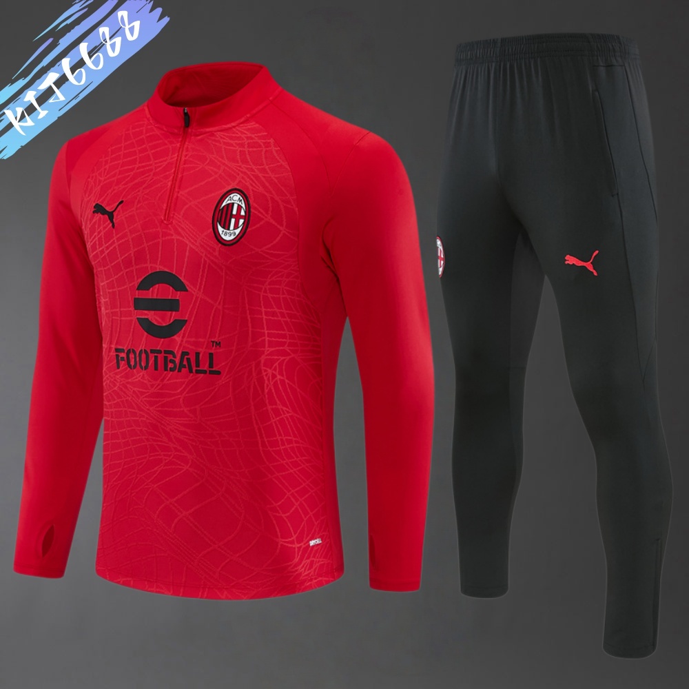 2026/2027 AC Milan  Half Pull Training Uniform (adult Kids Kit)
