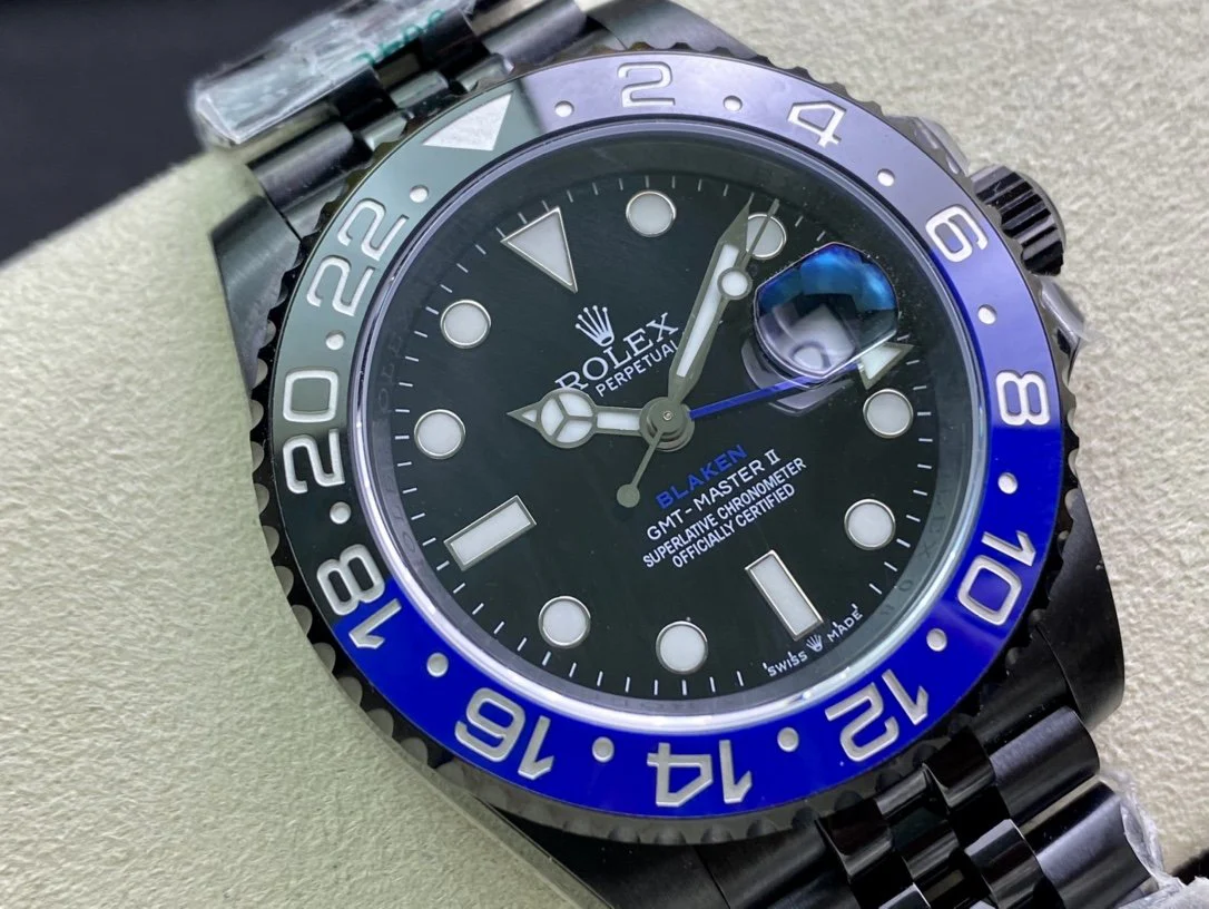 Rolex Watch GMT-MASTER II BATMAN CUSTOM ALL BLACK Watch