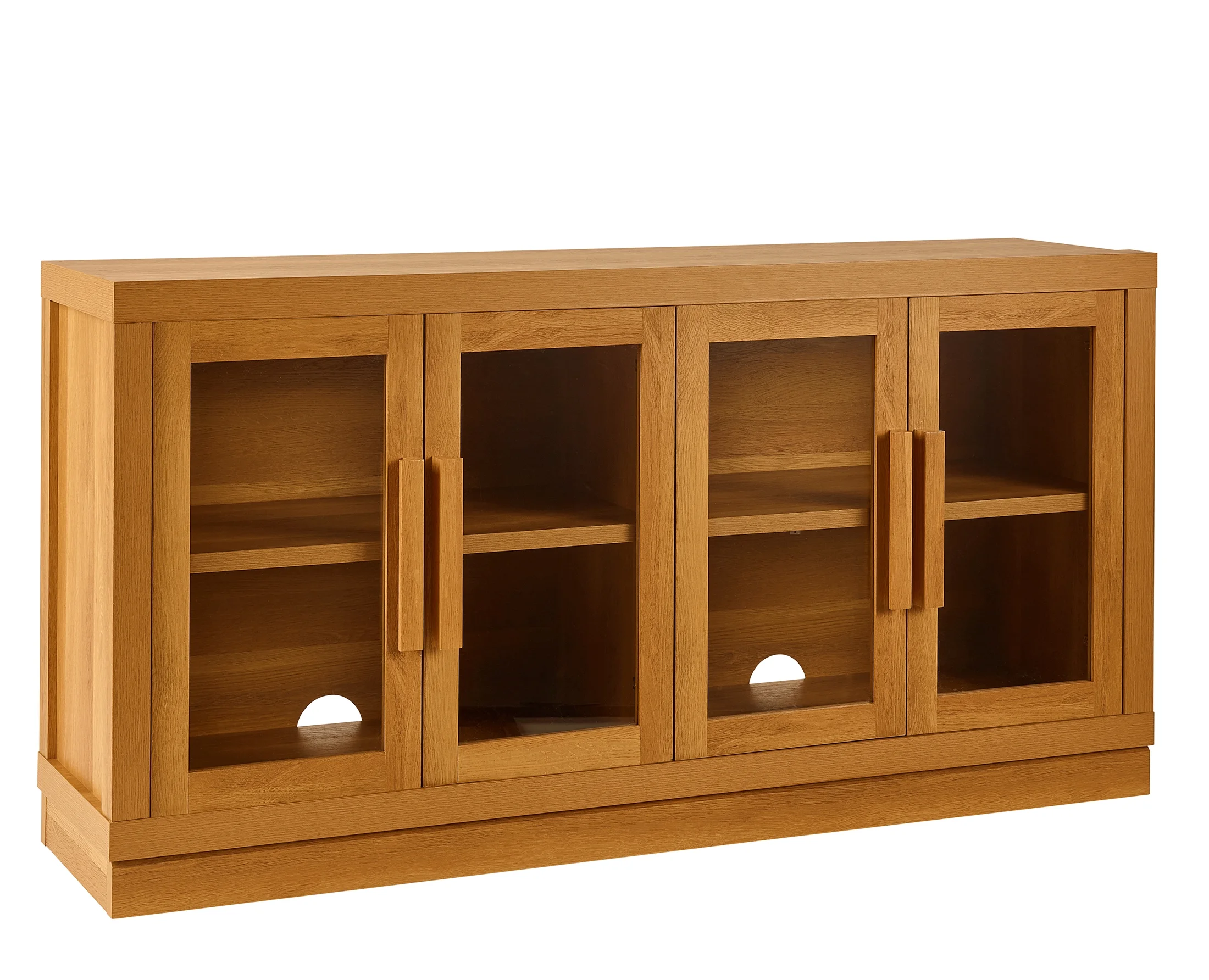 Better Homes & Gardens Ezra TV Stand for TV's up to 70", Light Honey finish