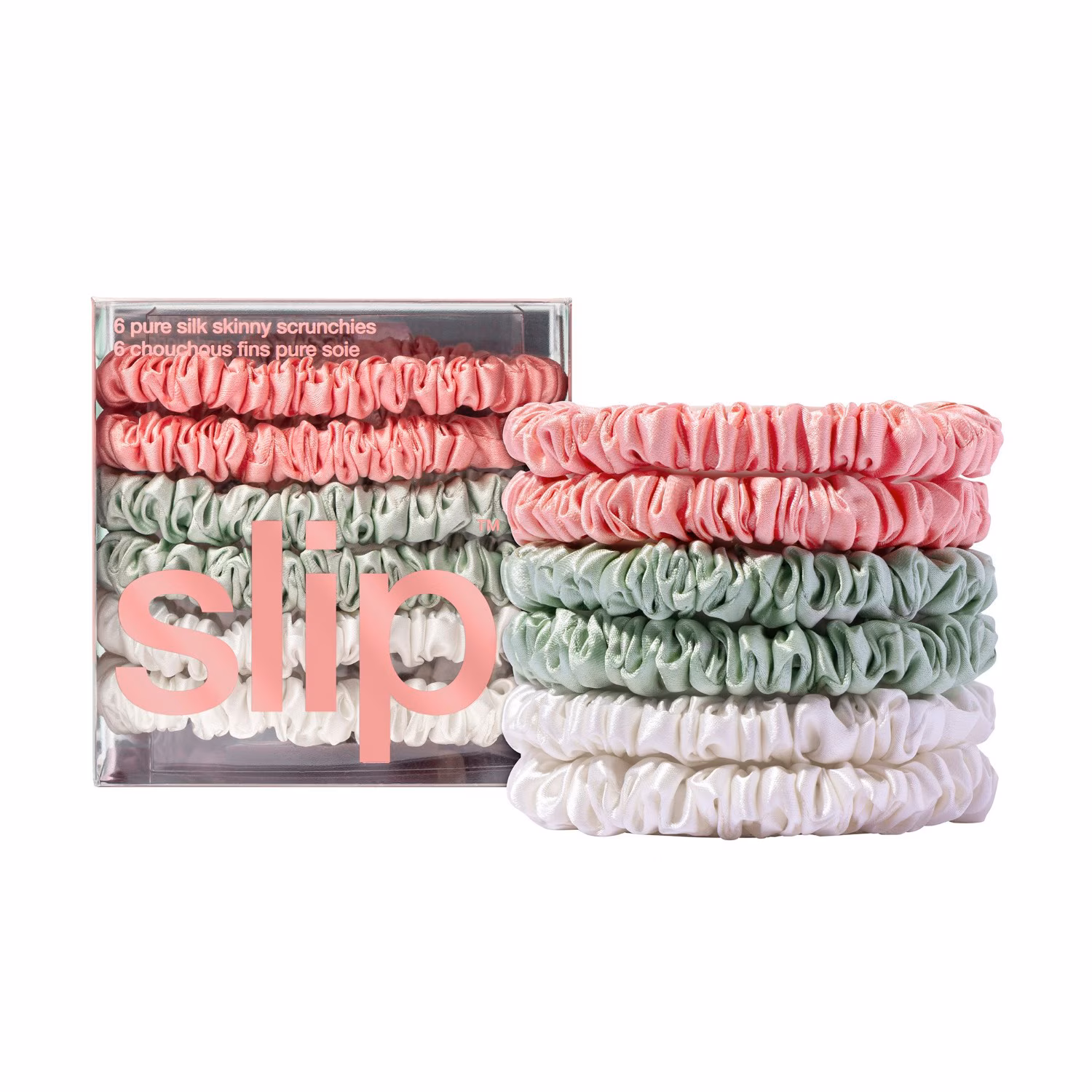 pure silk skinny scrunchies