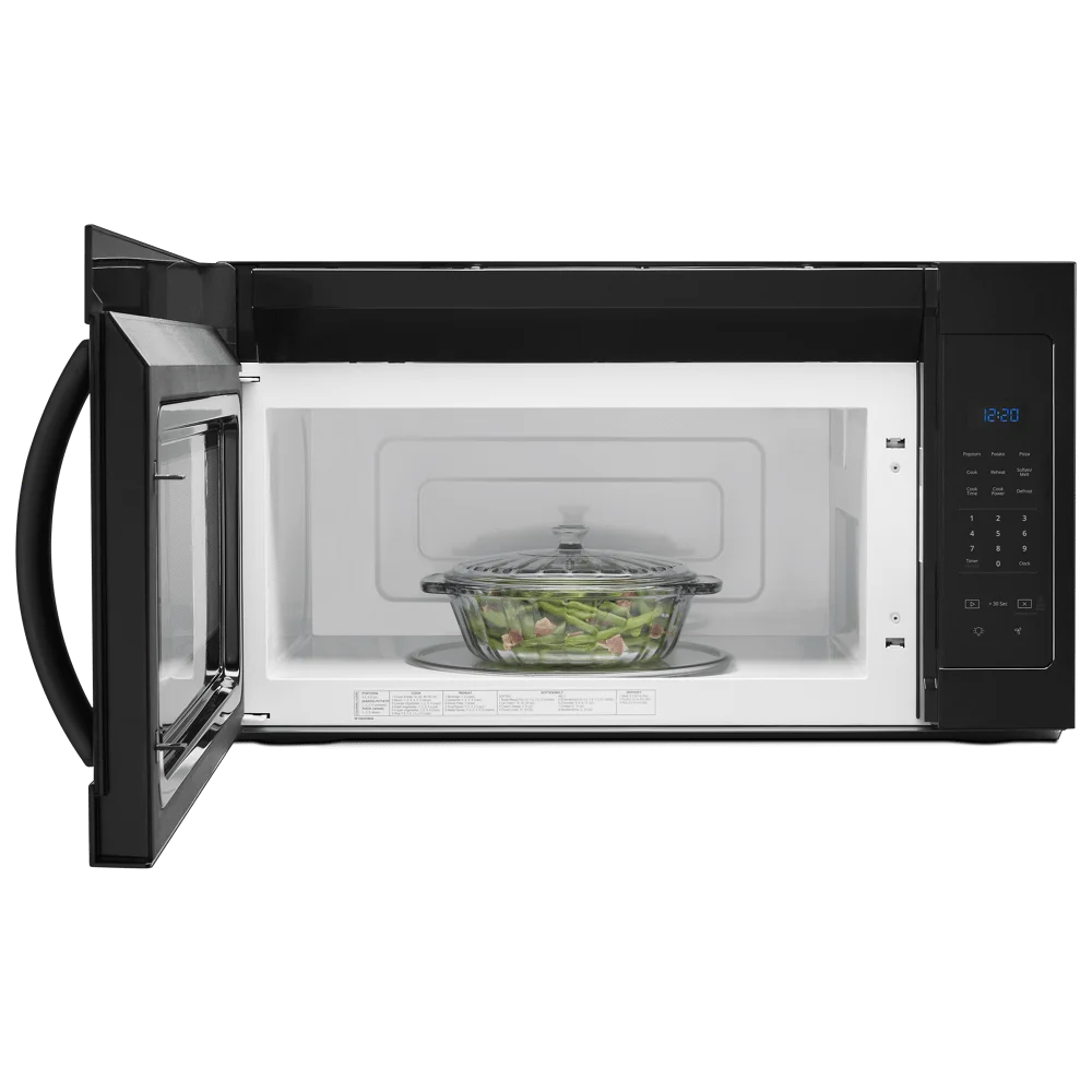 Whirlpool 1.7 Cu. Ft. Microwave Hood Combination Black