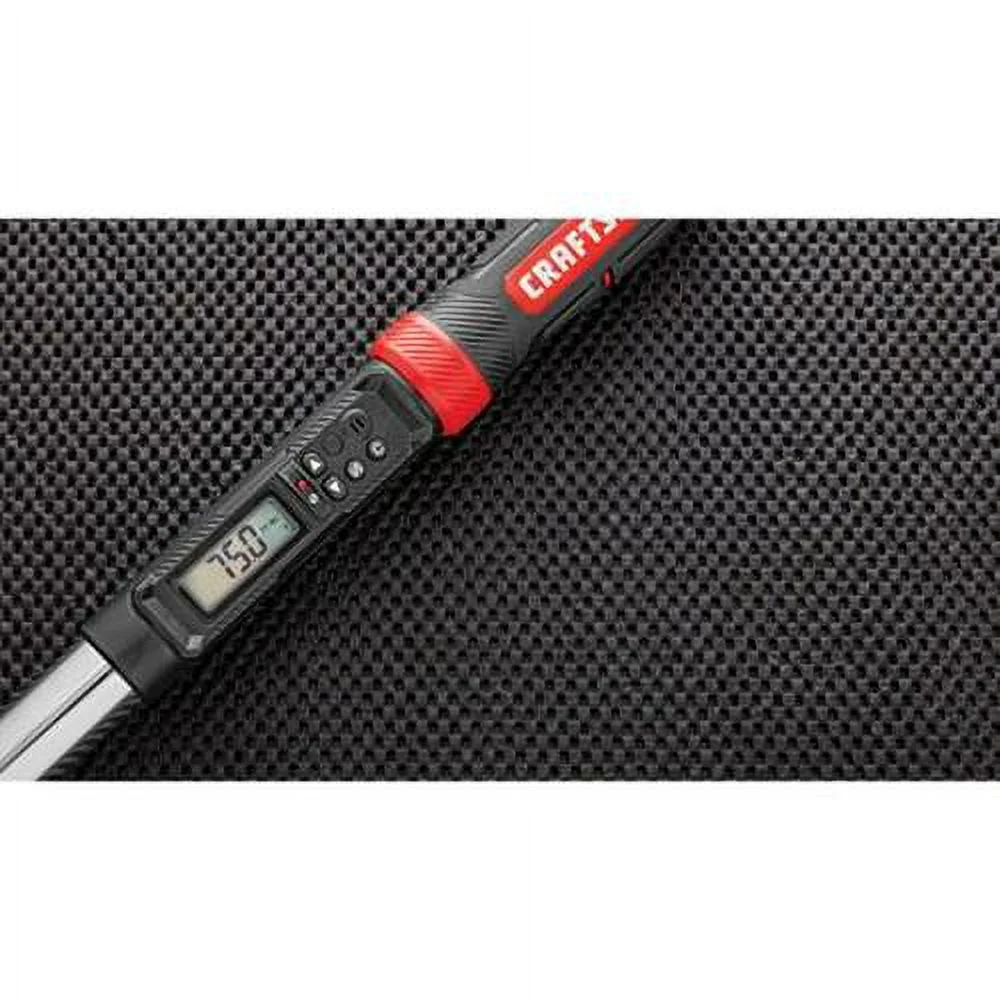 Craftsman Digital Torque Wrench, 1/2 in Drive, 50 to 250 ft-lb, 29.7 in Overall Length