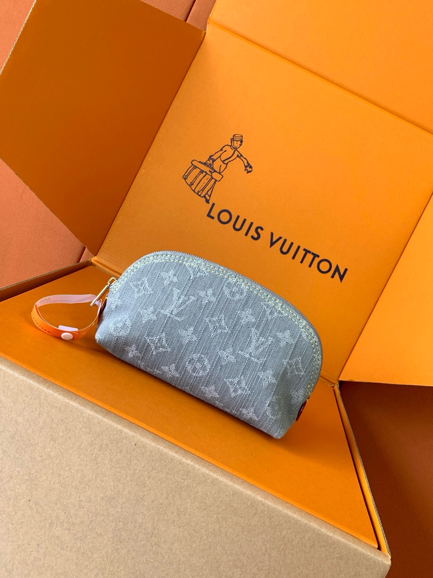 Louis Vuitton LV Denim Monogram Pochette Cosmetique PM Top Quality (Sales)