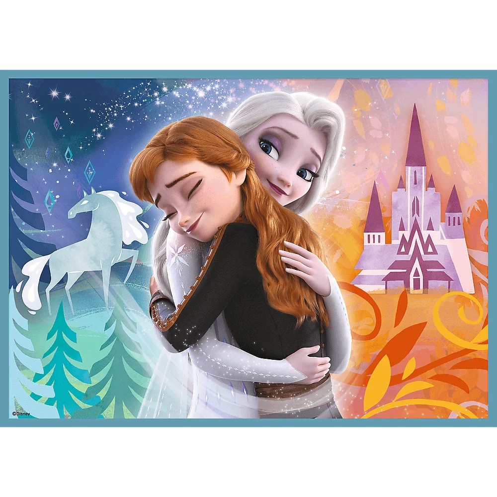 Puzzle 4W1 Kraina Lodu Niezwykły Świat Frozen