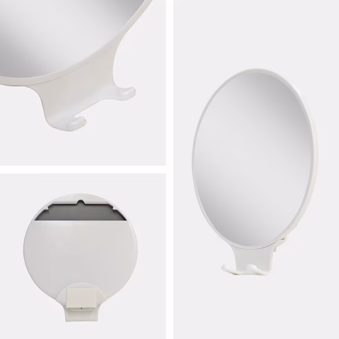 Zadro  Fogless Shaving Mirror with 2X Magnification, Razor Holder