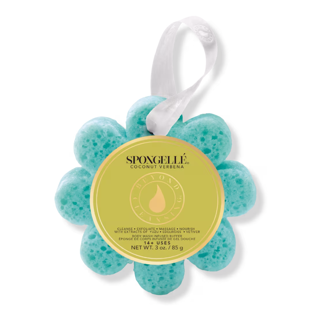 SPONGELLE  Coconut Verbena Wild Flower Body Buffer | Body Wash Infused Buffer