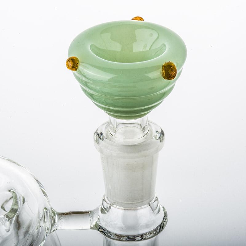 14mm Male Green Thick Glass Bong Bowl