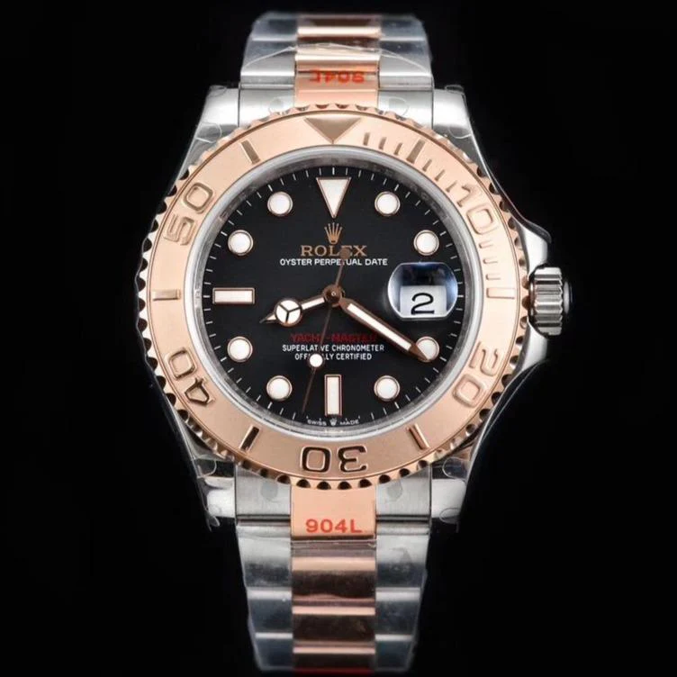 Rolex Watch YACHT-MASTER EVEROSE GOLD BLACK DIAL Watch