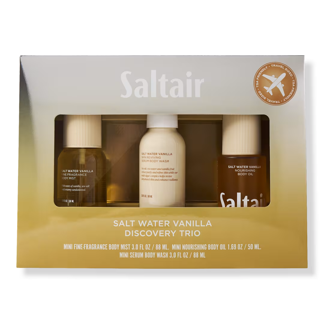 Saltair  Salt Water Vanilla Discovery Holiday Travel Ready Set