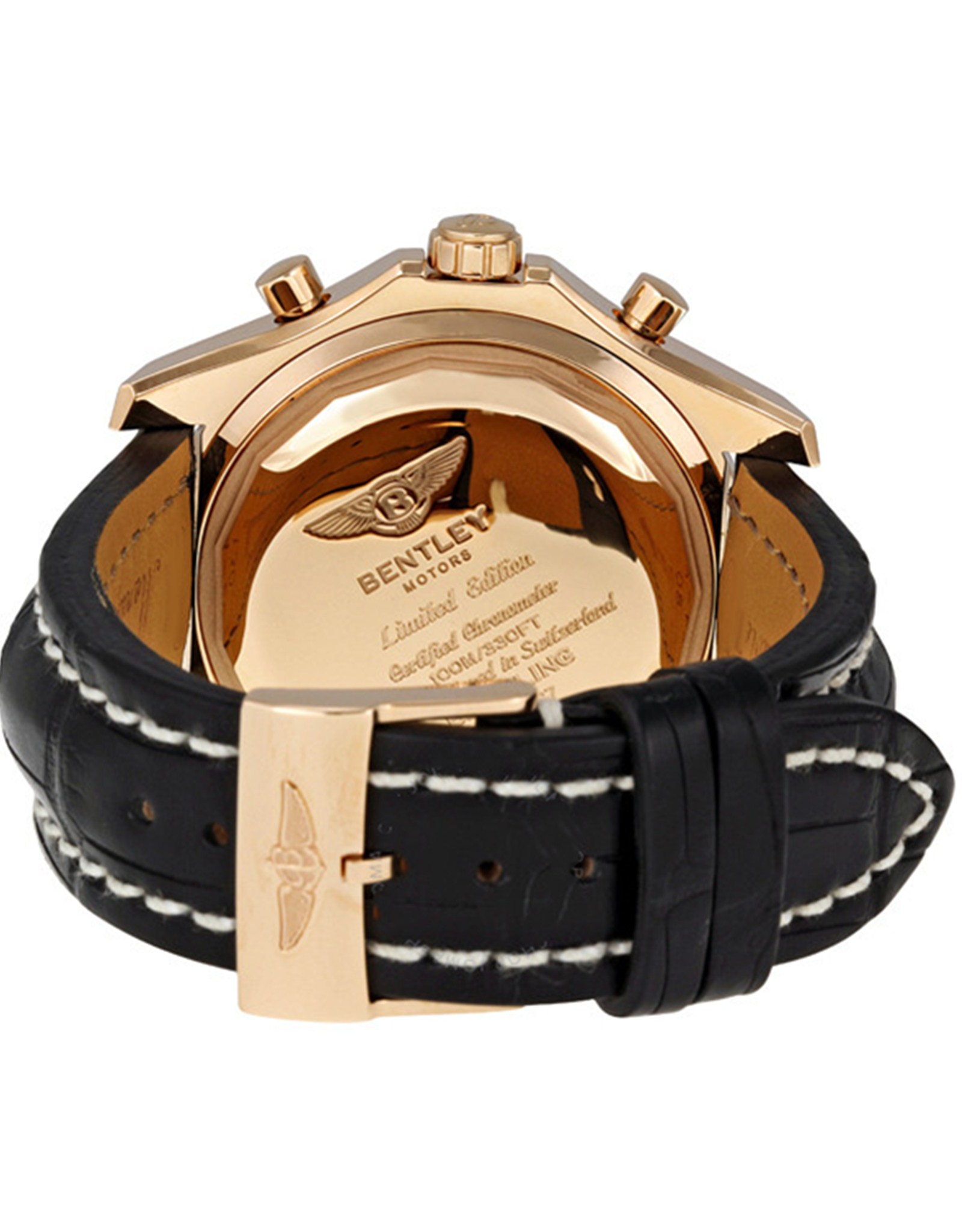 Replica Breitling Bentley Black Dial Rose Gold Case R2536712 B953BKCT