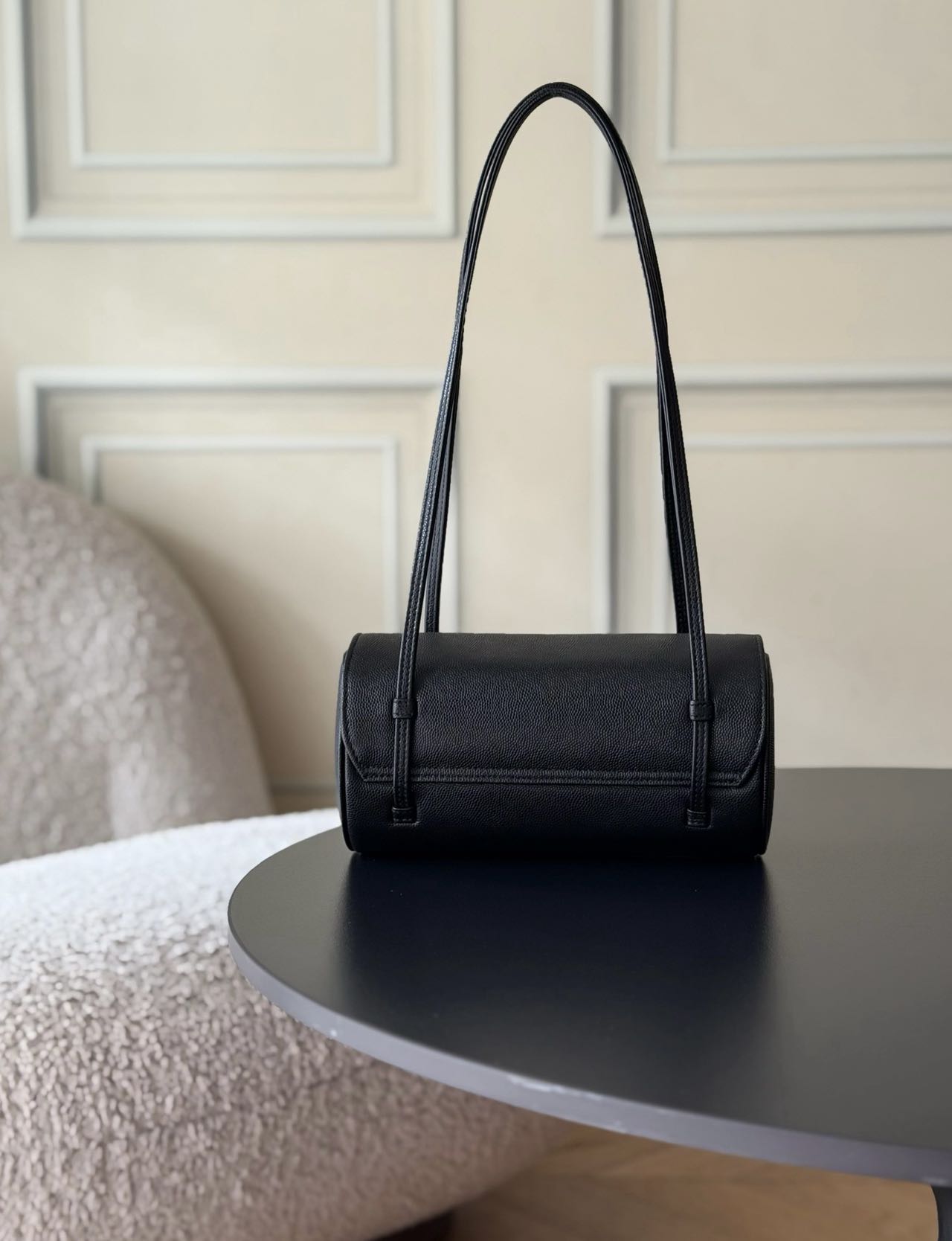 Chanel Preppy Coco 26P Cylindrical Bowling Bag