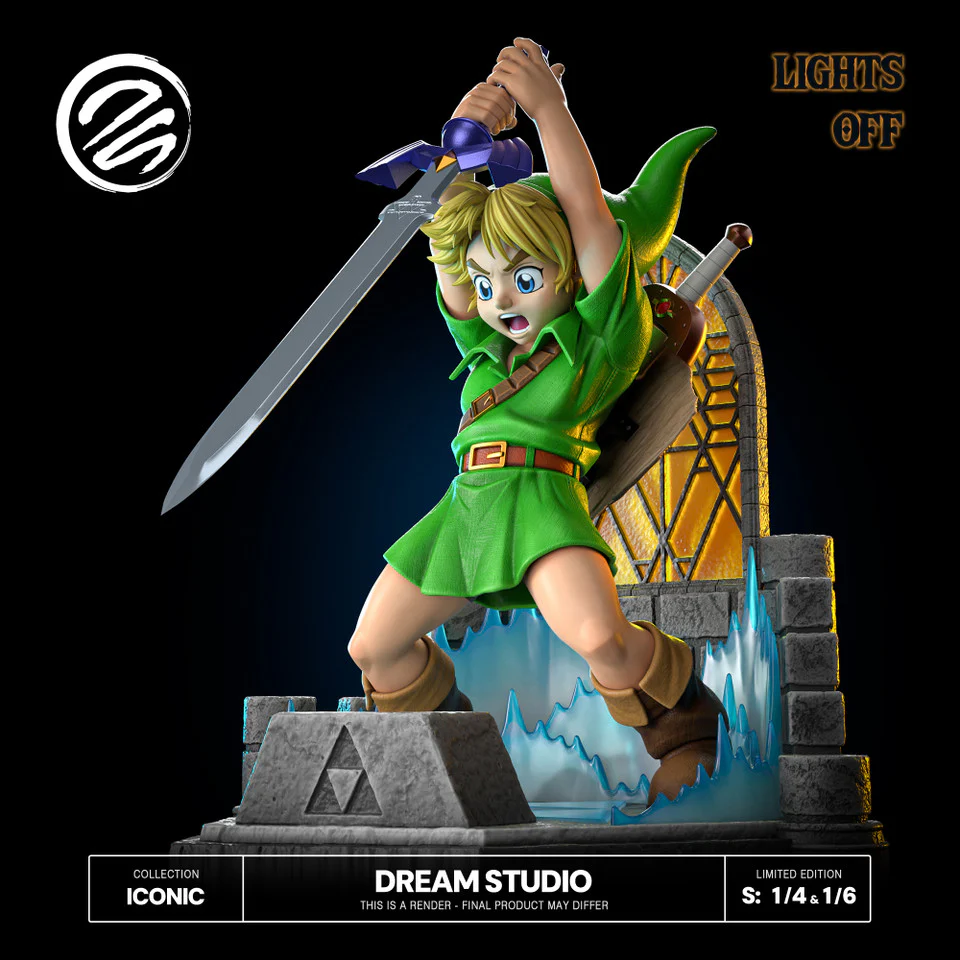 The Legend of Zelda - Young Link Sword | 1:6/1:4 Resin Statue | by Dream Studio