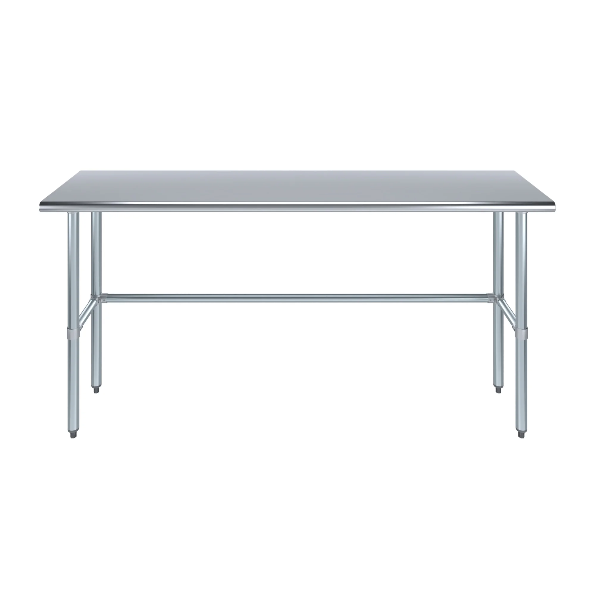 18" x 72" Stainless Steel Work Table with Open Base