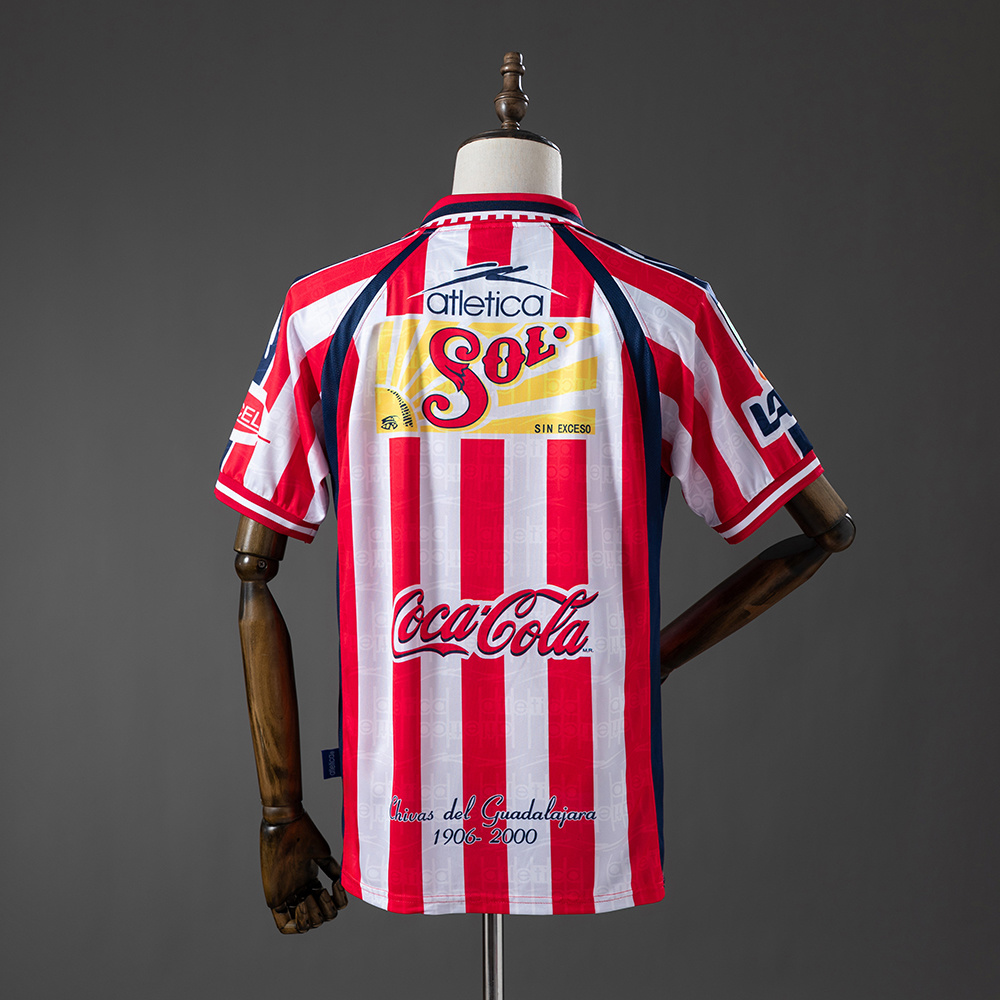 1999/2000 Club Chivas Home Retro Football Shirt (Fans version)