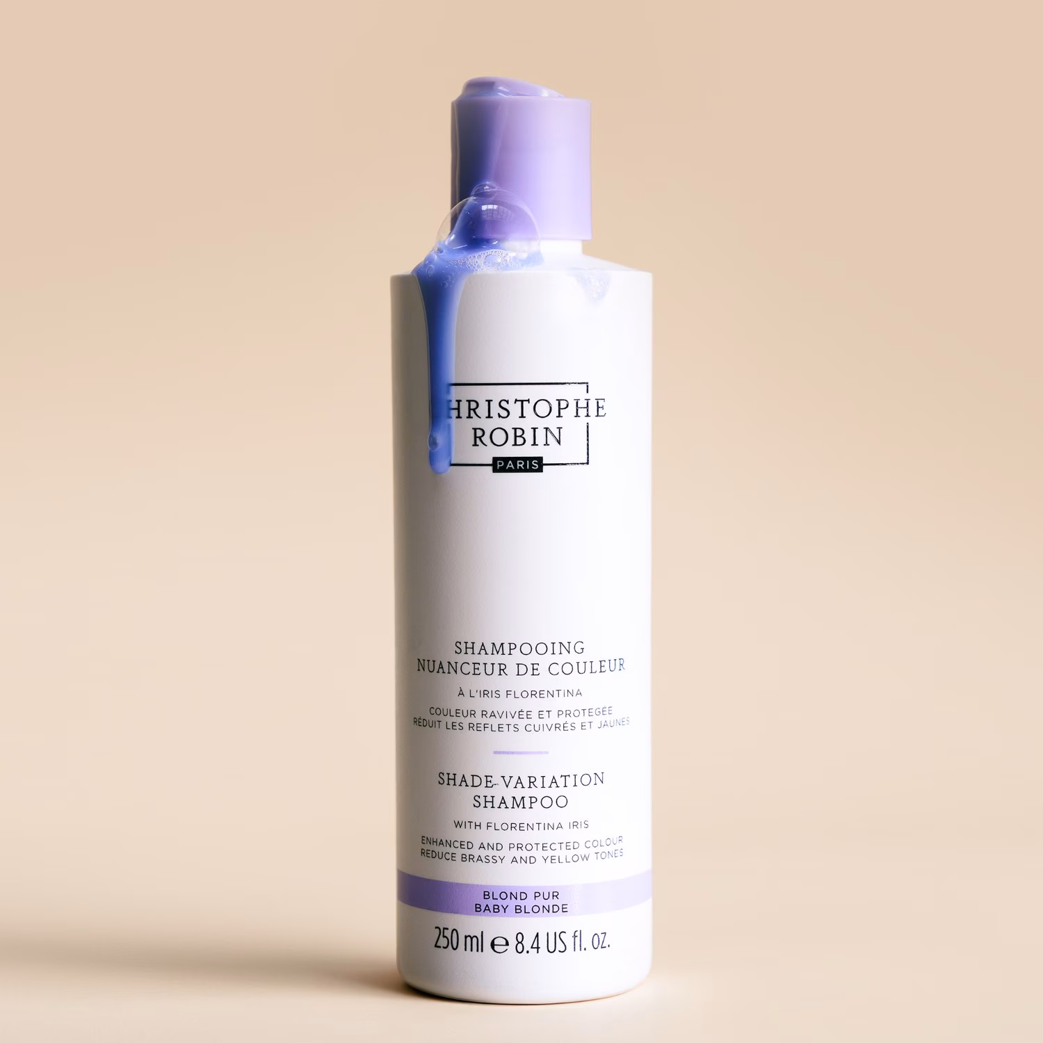 Farbtonkorrigierendes Shampoo mit Iris Florentina