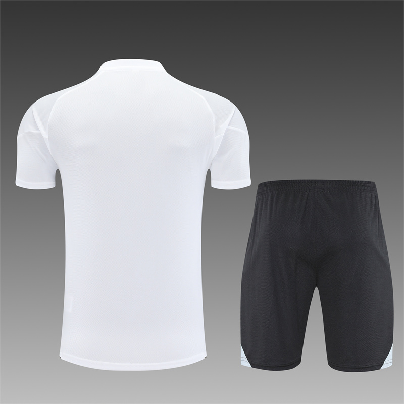 2024/2025 Real Madrid White Adult Short Sleeve Training Suit (Adult Kit)