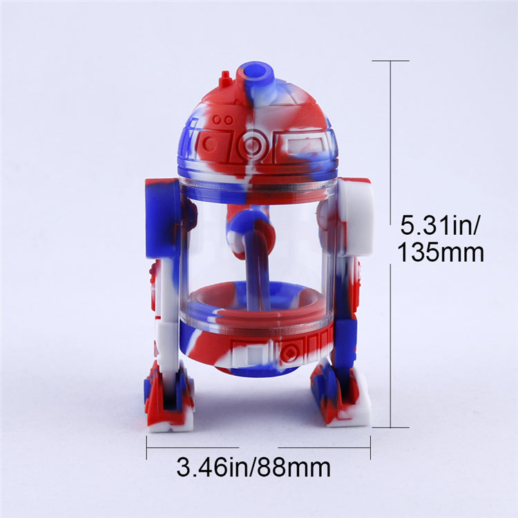 5 Glow In The Dark Silicone Dab Rig (Random Color)