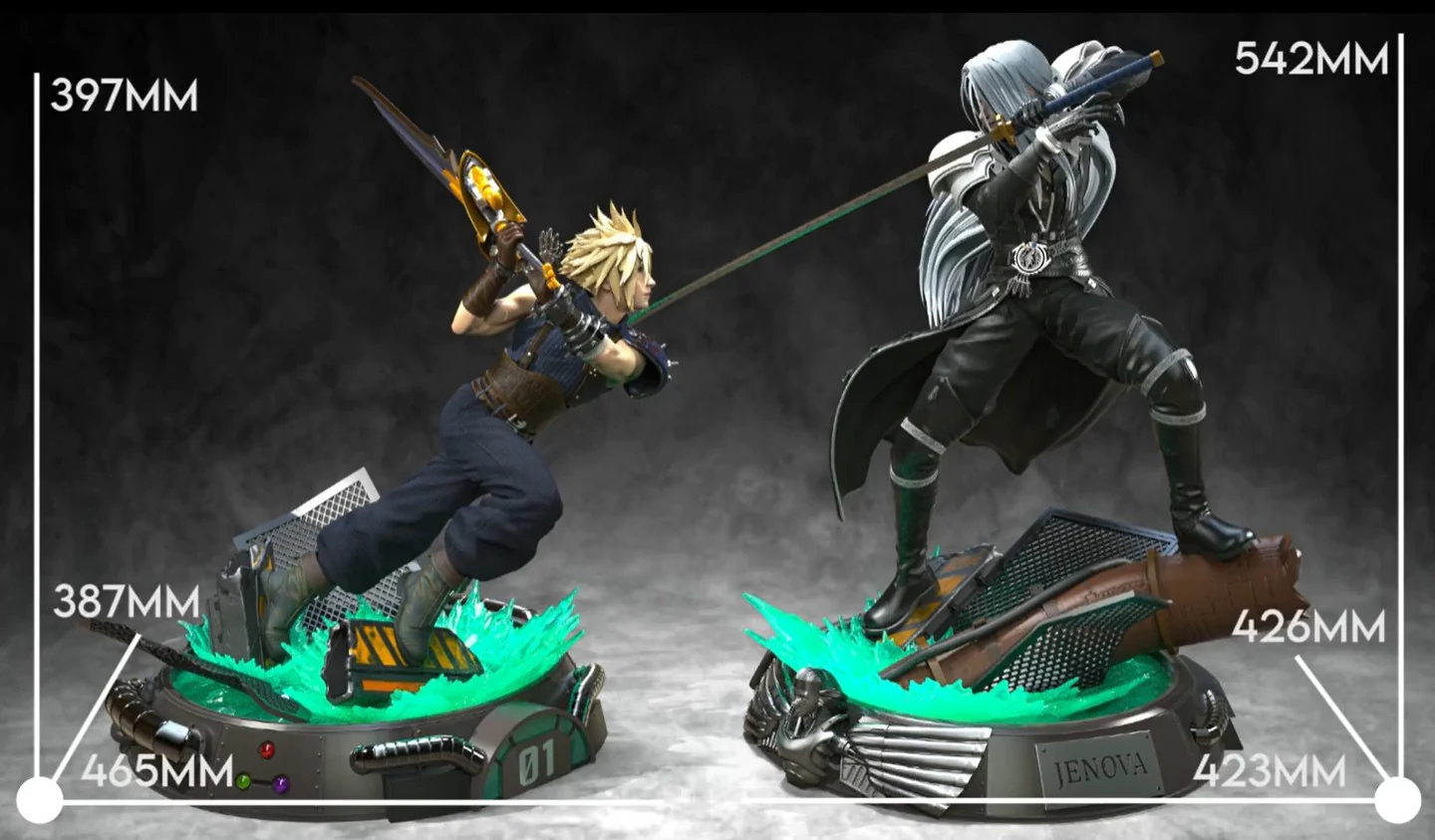 Final Fantasy - Cloud & Sephiroth | 1:4 Resin Statue | von Solar Studio