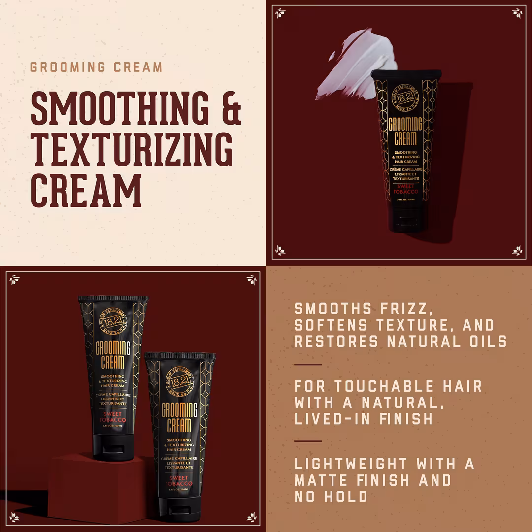 18.21 Man Made  Sweet Tobacco Smoothing & Texturizing Hair Styling Cream