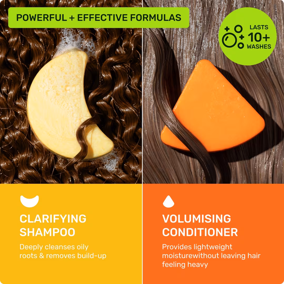 Ethique Beauty  Clarifying Shampoo & Conditioner Mini Bar Set