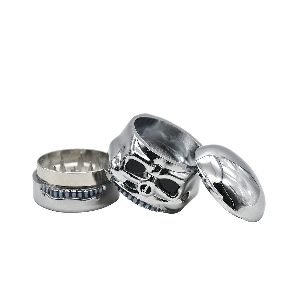 Skull Metal Weed Grinder 3 Layer