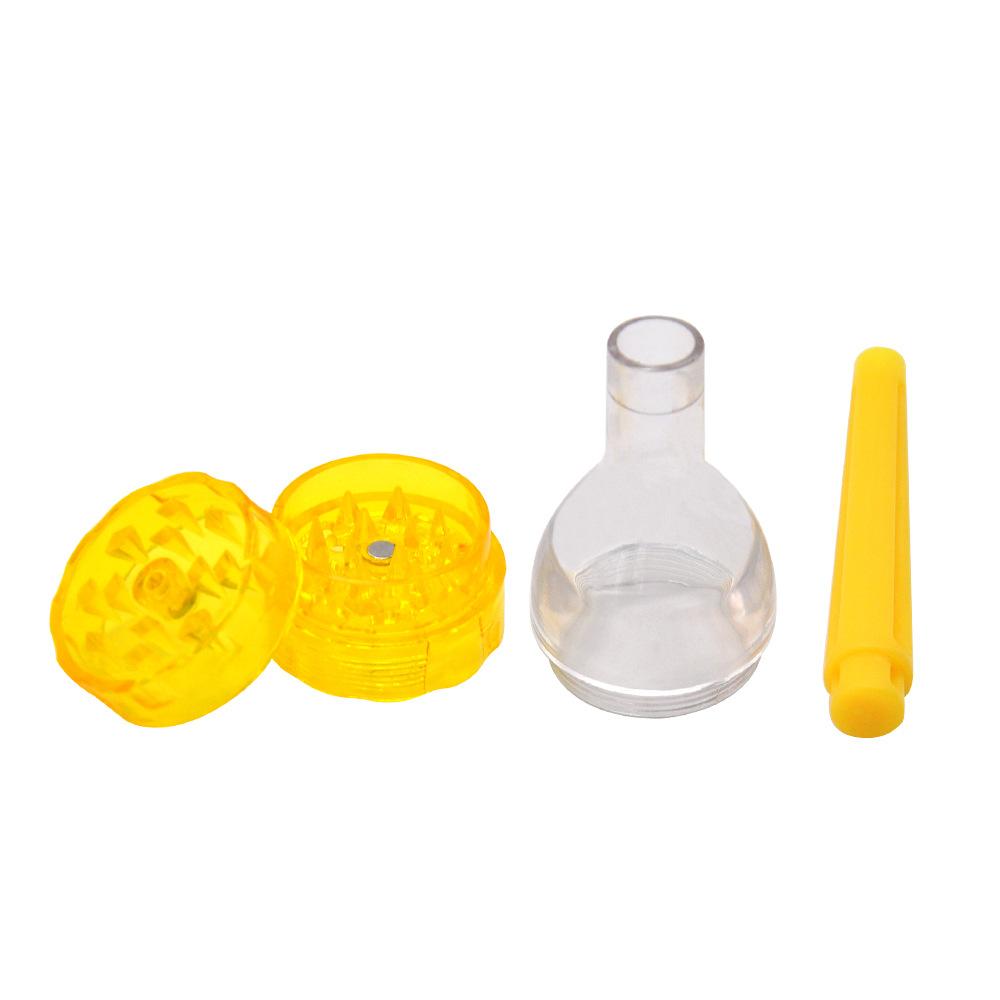 Acrylic Funnel Herb Grinder w/ Roll Tube