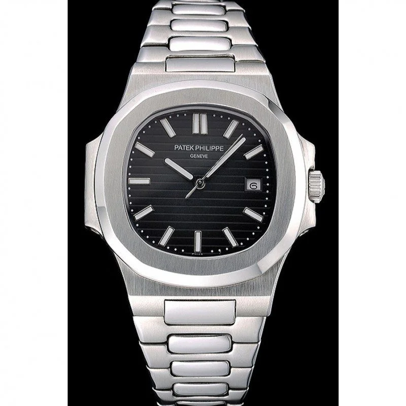 Replica Nautilus 3711/1B Patek Philippe Dial Black 39 mm, Stainless Steel