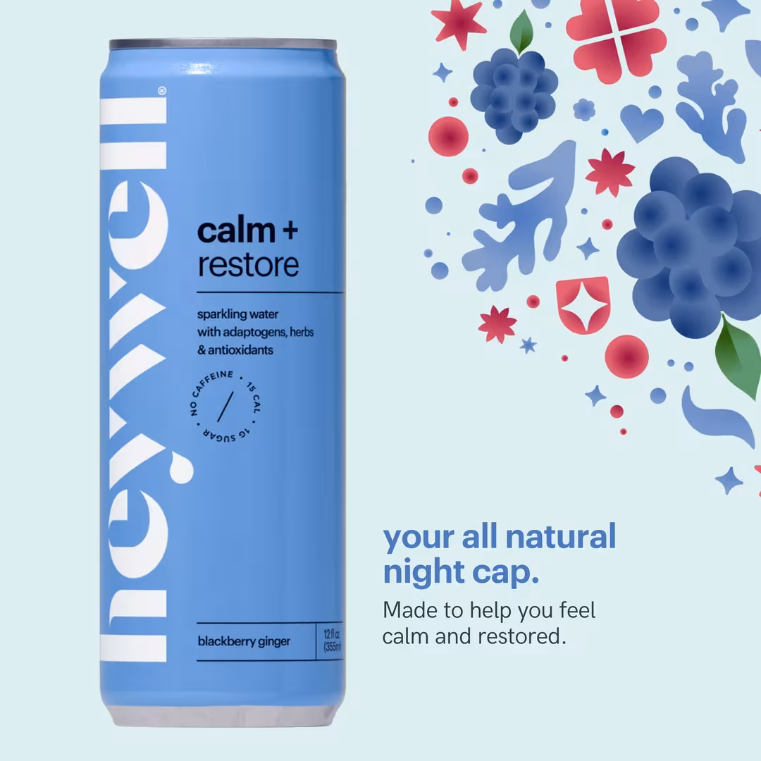 Heywell  Calm + Restore Sparkling Blackberry Ginger 12-Pack