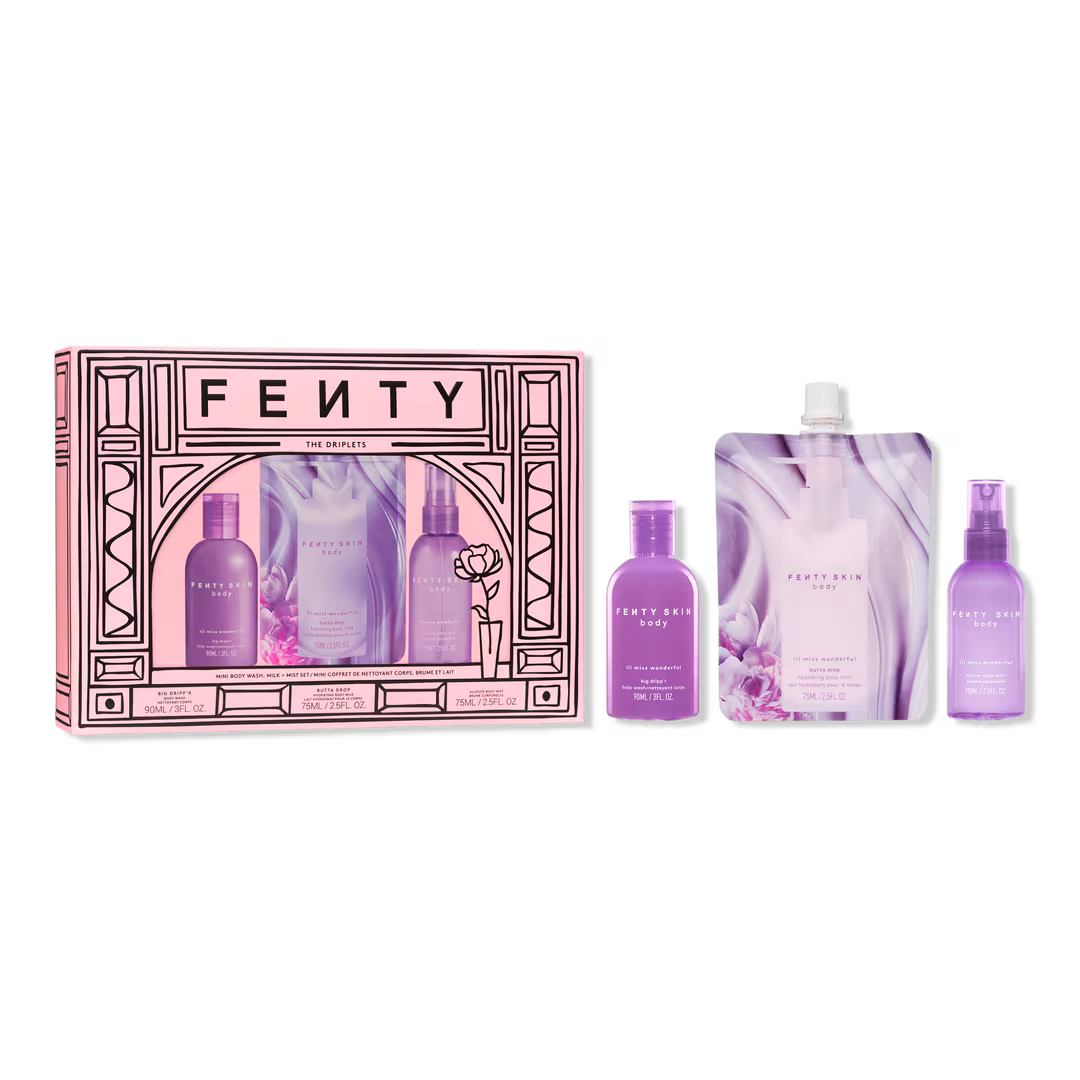 FENTY SKIN body  The Driplets Mini Body Wash, Milk + Mist Set​