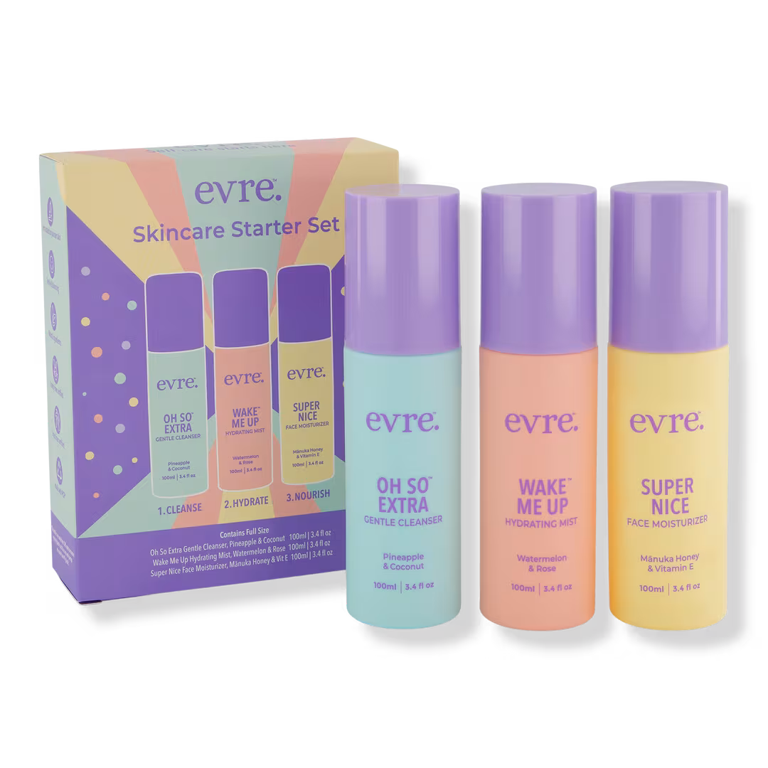 Evre Skincare  3 Step Starter Skincare Set for Teens