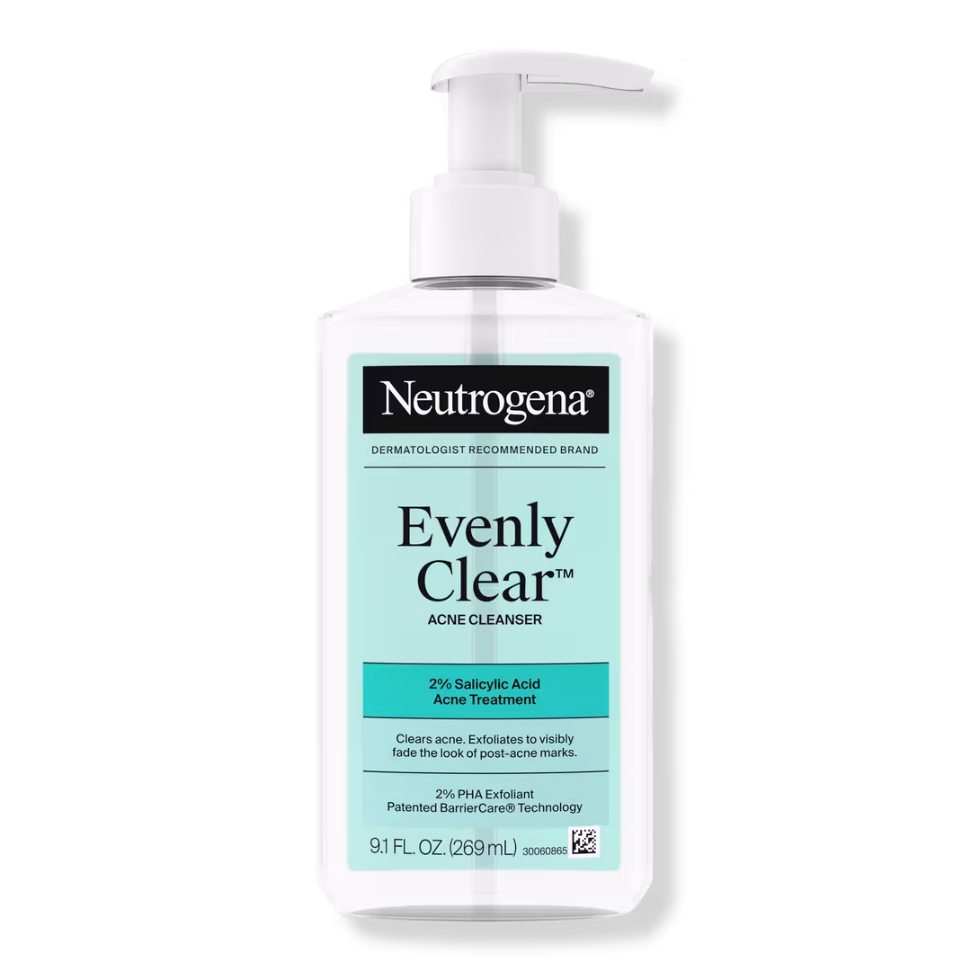 Neutrogena  Evenly Clear Acne Cleanser with Salicylic Acid