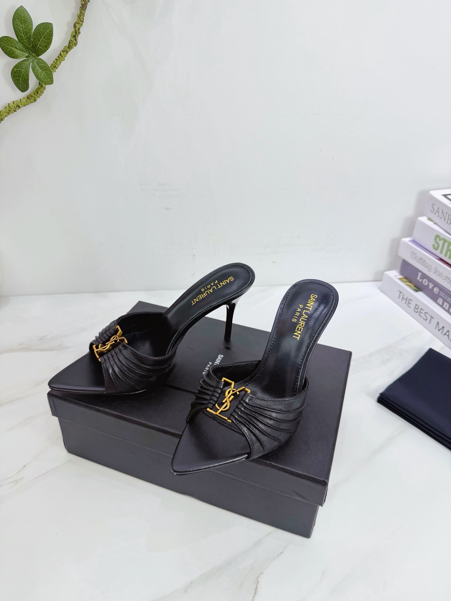 YSL Babylone Mules Heels 90MM Top Quality
