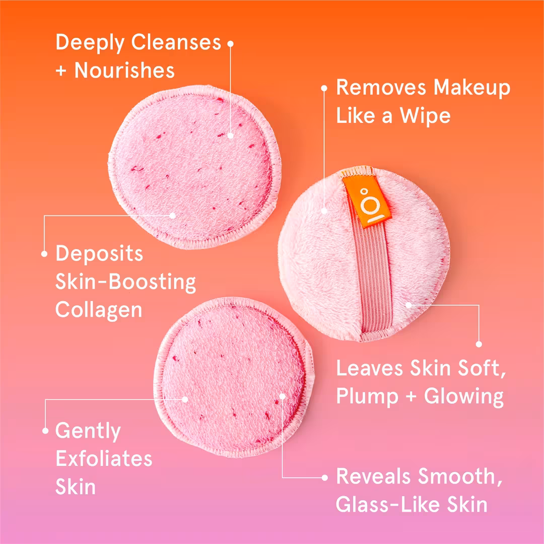 Cleanlogic  Infusions Makeup Removing Facial Buffers + Collagen