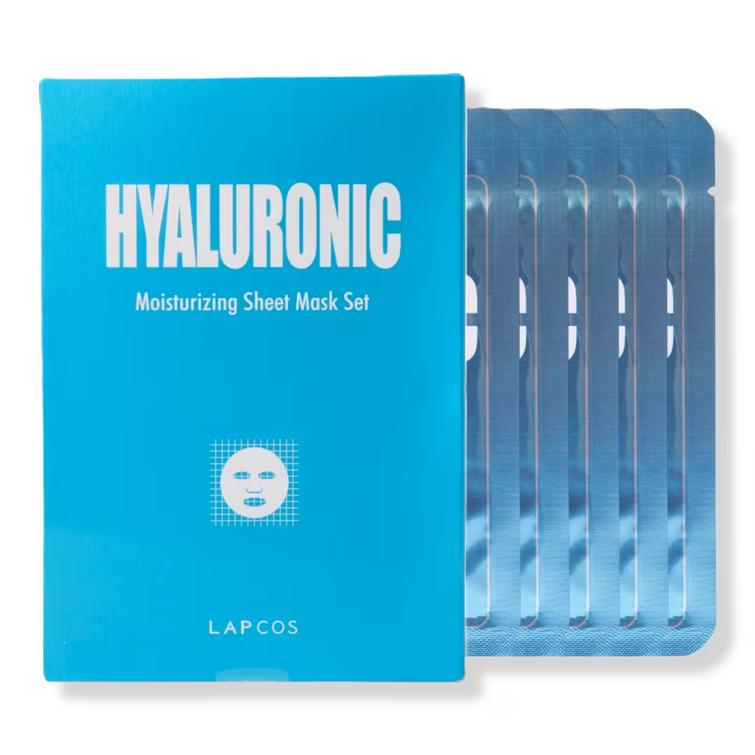 Lapcos  Derma Hyaluronic Acid Mask 5-Pack