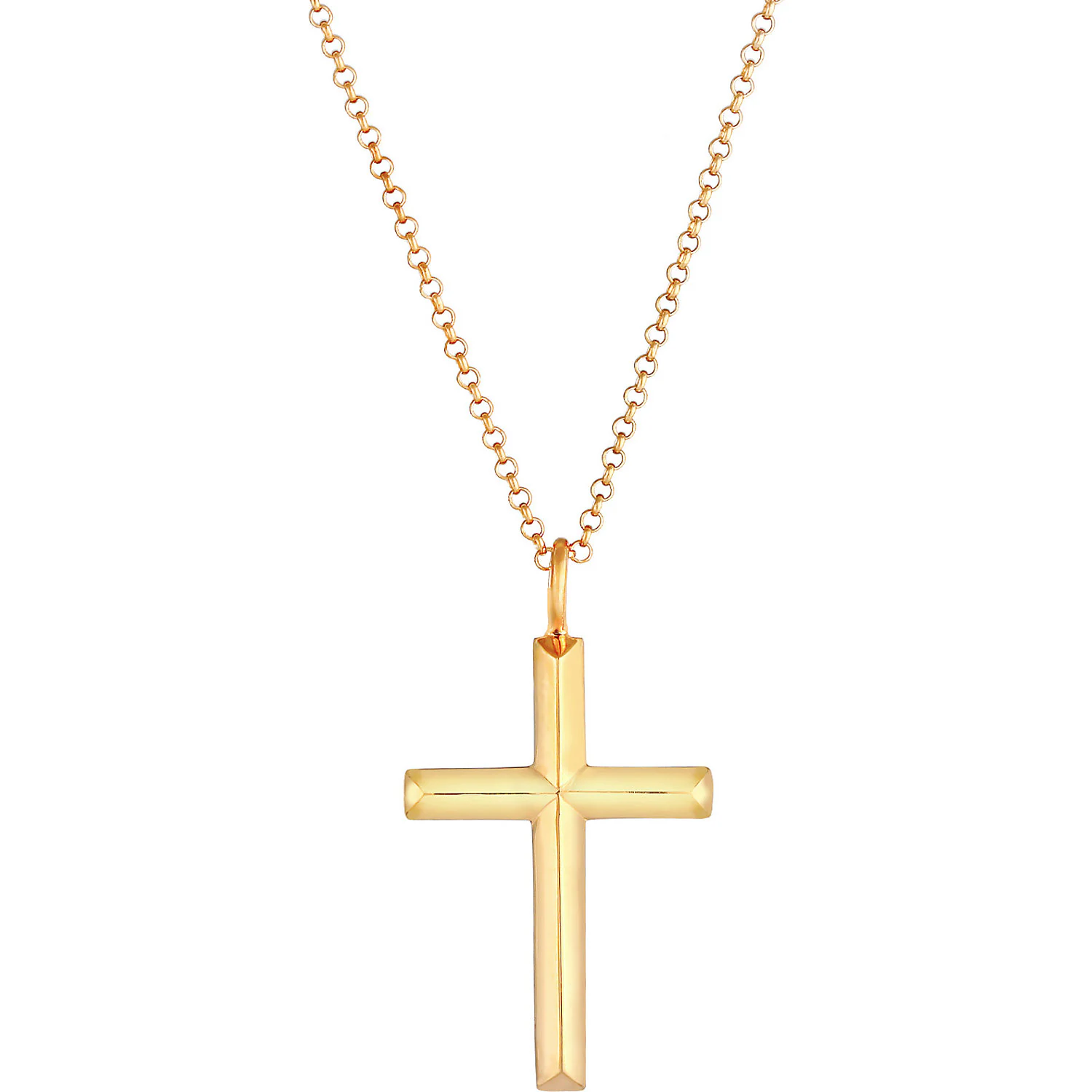 Herren Erbskette Kreuz Oxidiert Massiv 925 Silber
