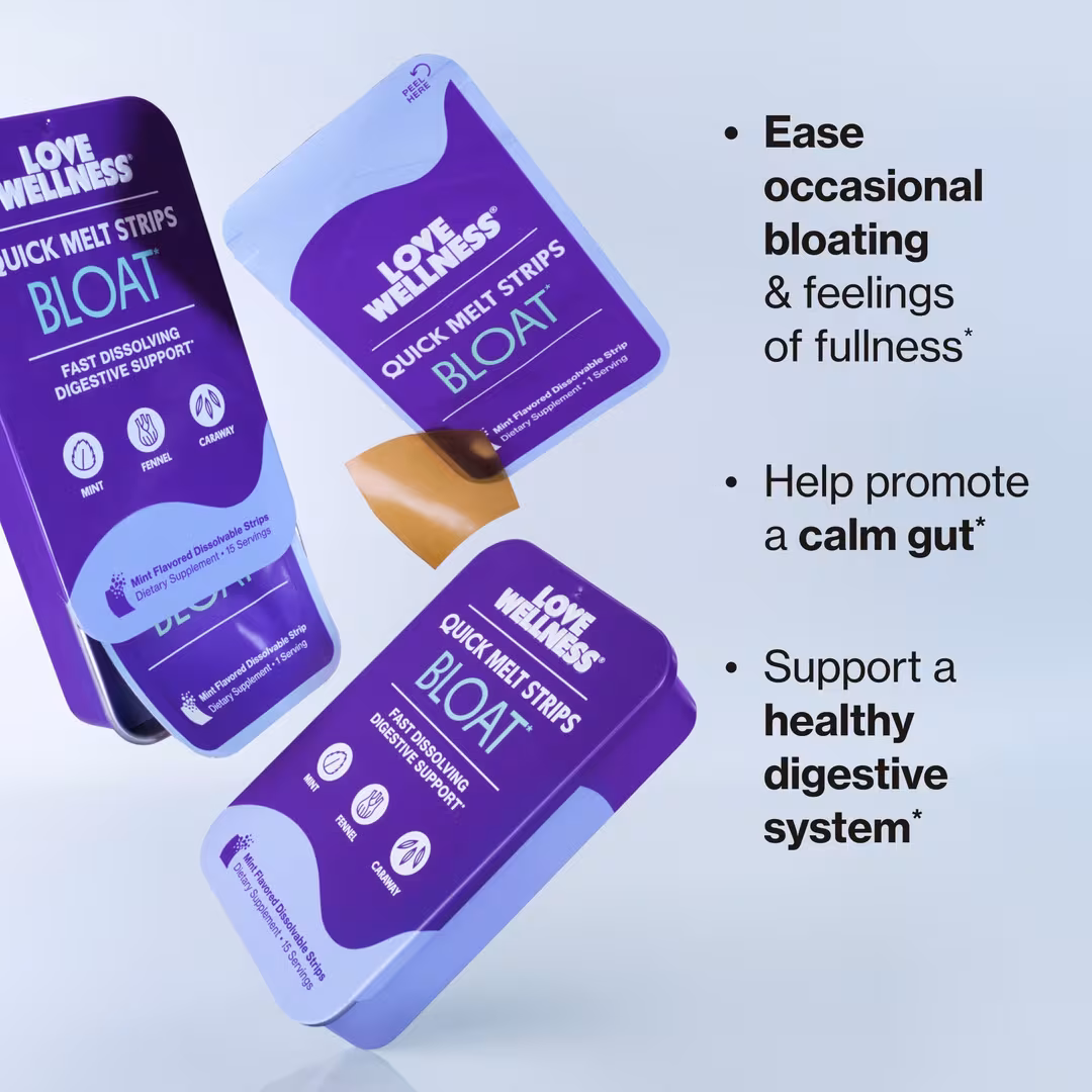 Love Wellness  BLOAT Quick Melt Strips