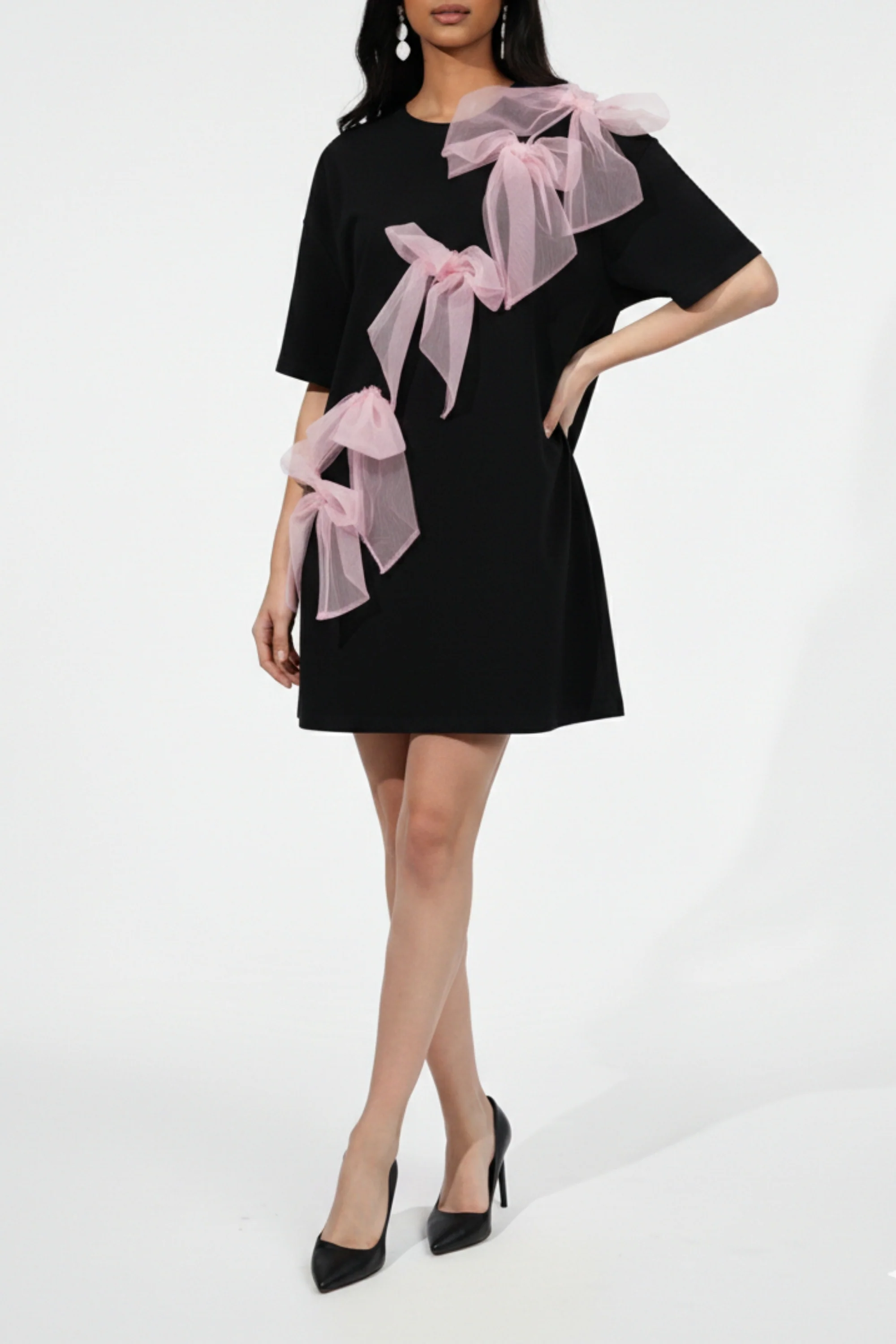 Bonita Bows Black T-Shirt
