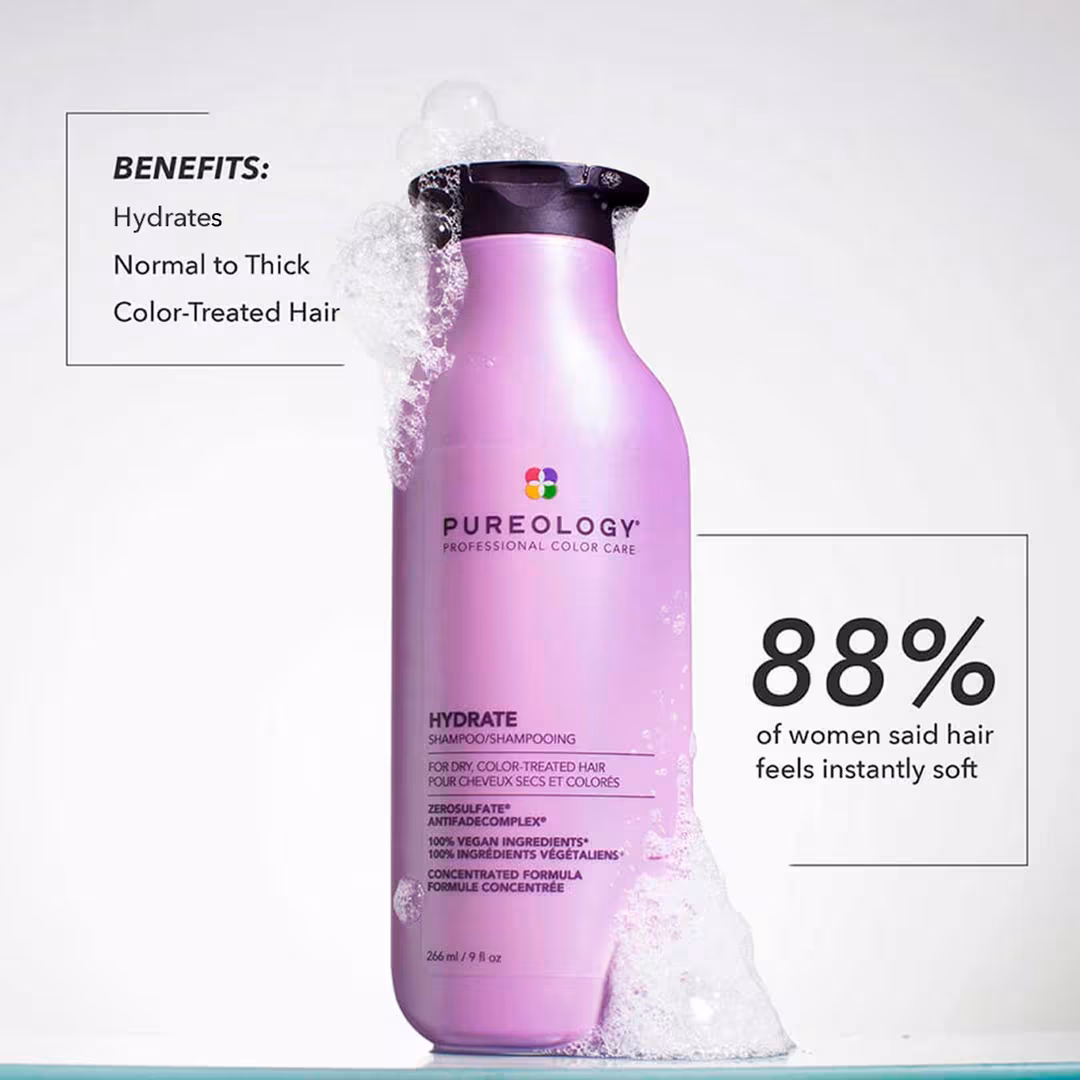 Pureology  Hydrate Shampoo For Dry Hair Nourishment & Moisture