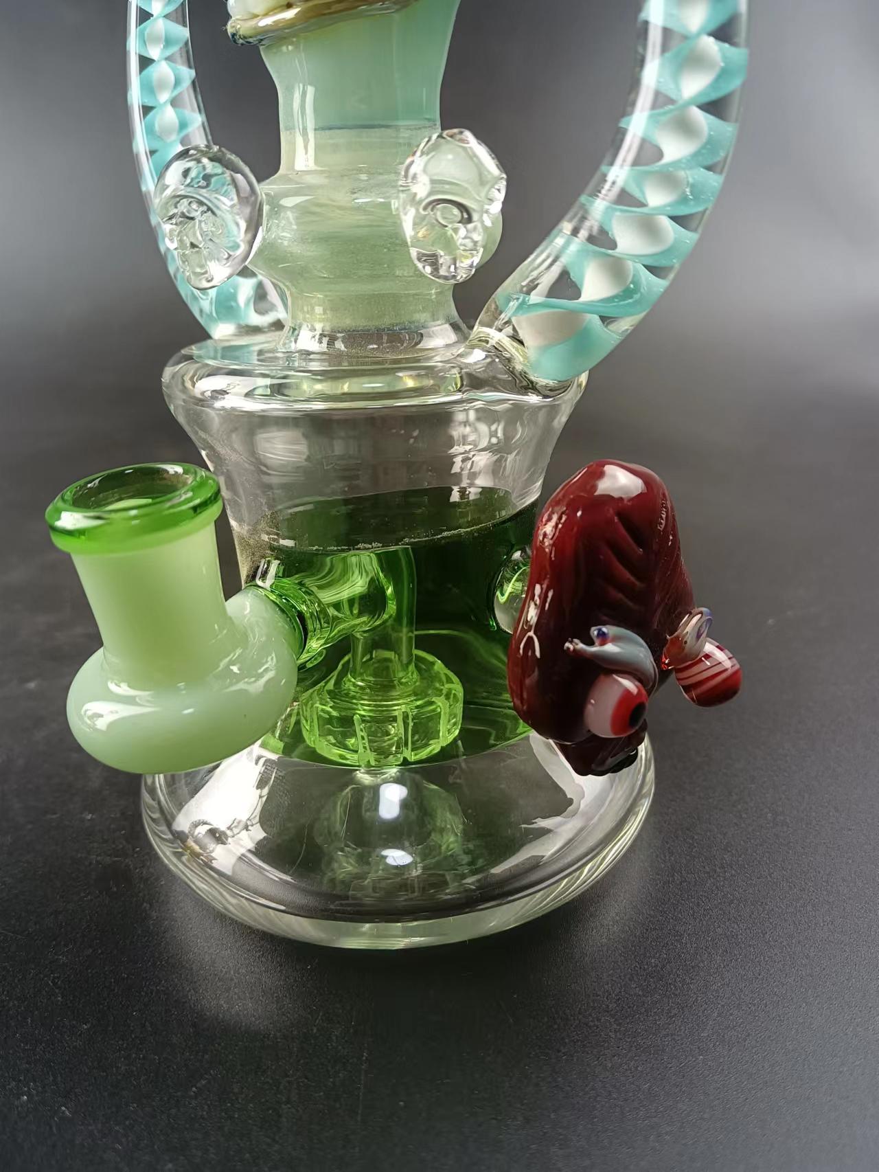 11 Monster Showerhead Perc Glass Bong