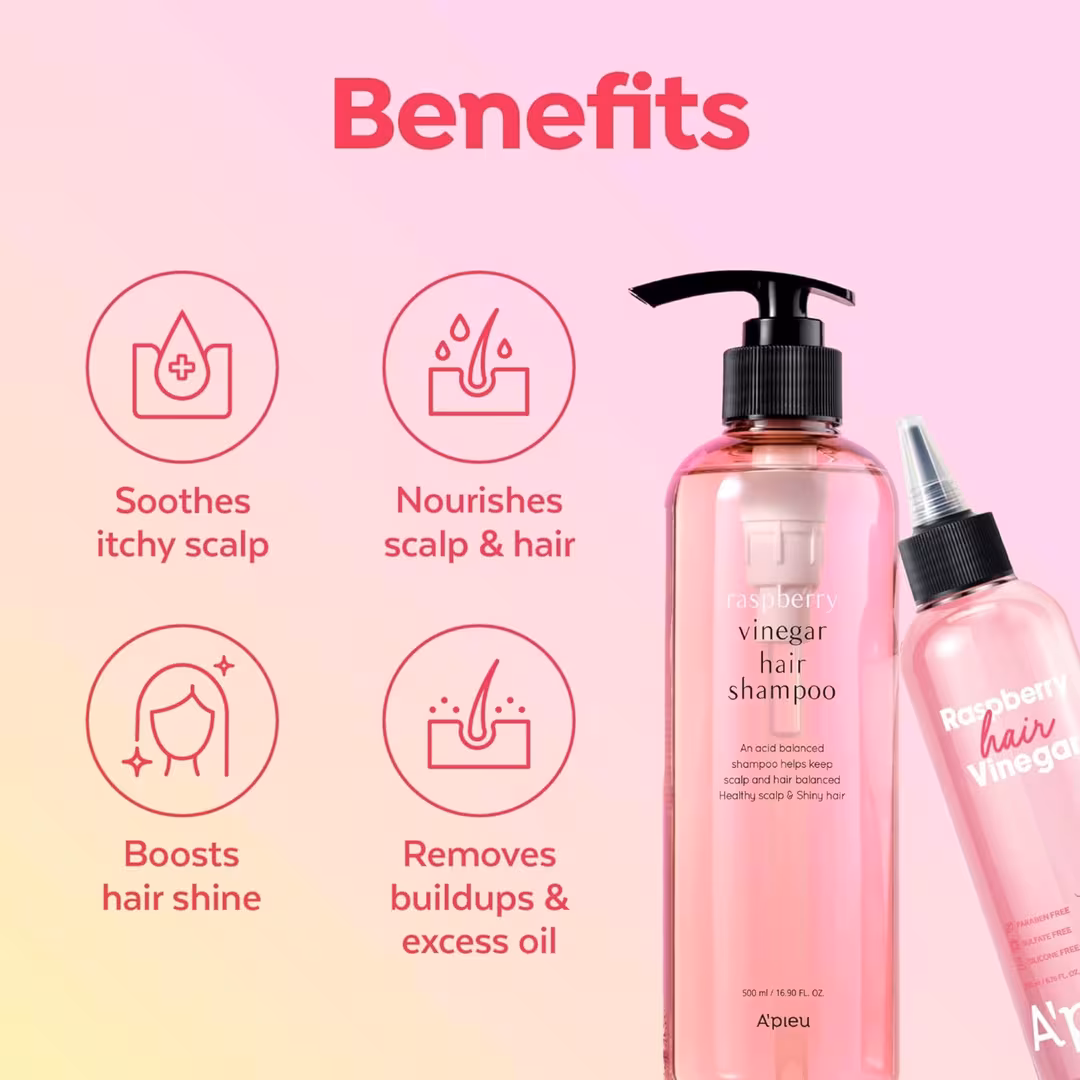Apieu  Raspberry Hair Vinegar Shampoo