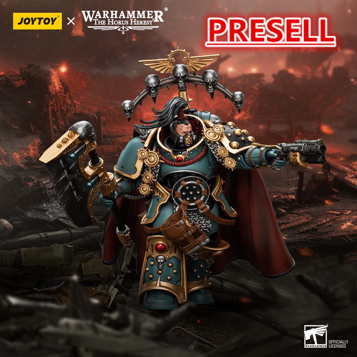 JOYTOY JT9503 Warhammer The Horus Heresy 1: 18 Sons of Horus Legion Praetor with Power Axe - JOYTOY WORLD
