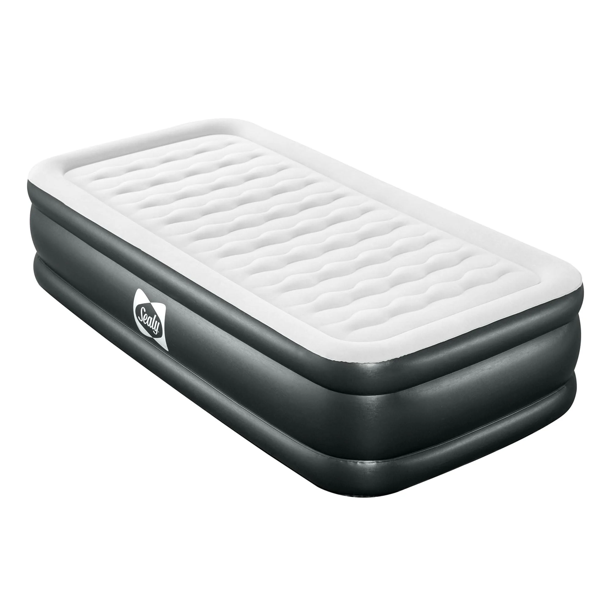 2 Pack Tritech 18" Twin-Sized Inflatable Air Mattress Bed with Built-in Pump, Storage Bag, and Repair Patch, for Indoor and Outdoor Use