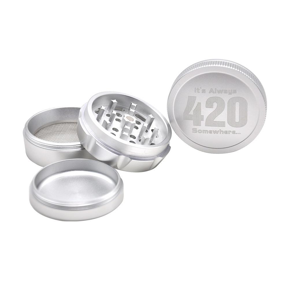 Its Always 420 Somewhere Grinder 4 Layer 63MM (2 Color)